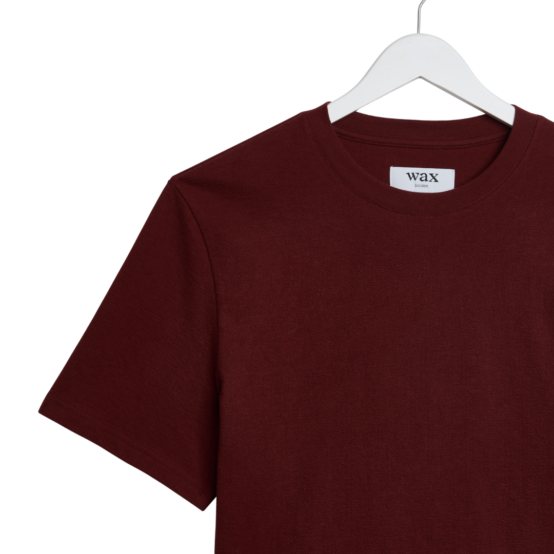 Wax London Dean T-Shirt in Maroon