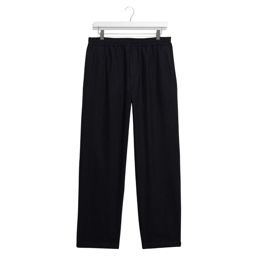 Wax London Wool Tyne Trouser in Navy