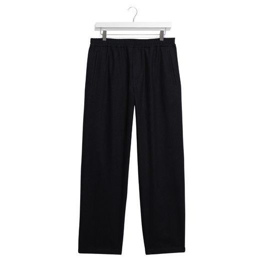 Wax London Wool Tyne Trouser in Navy