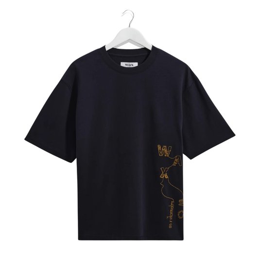 Wax London Milton T-Shirt in Navy