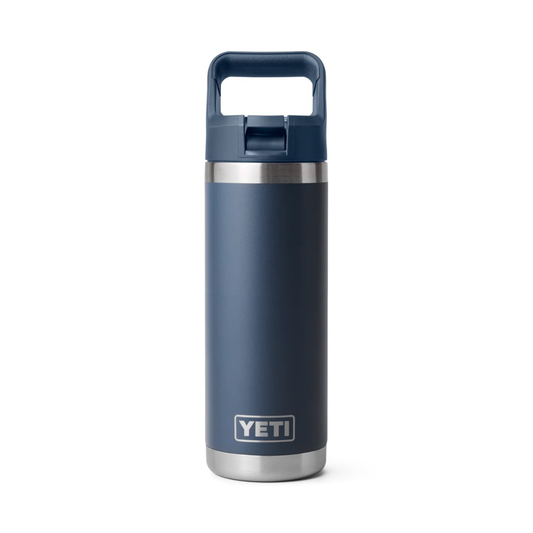 YETI Rambler 18oz Colour Matched Straw Bottle in Navy