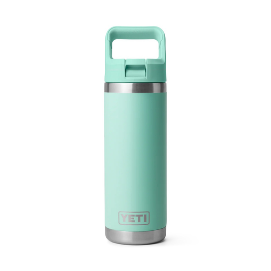 YETI Rambler 18oz Colour Matched Straw Bottle in Seafoam