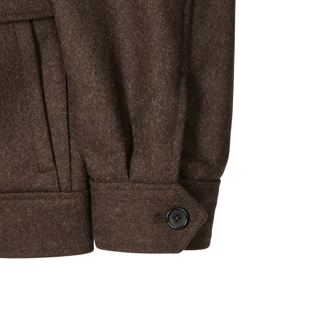 Paul Smith Wool Harrington Jacket in Brown