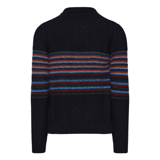 Paul Smith Zip Thru Cardigan in Dark Navy