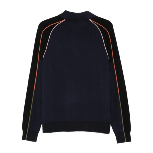 Paul Smith Zip Thru Cardigan in Dark Navy