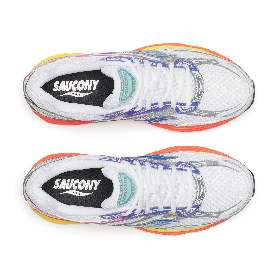 Saucony Progrid Omni 9 Sneaker in White/Multi