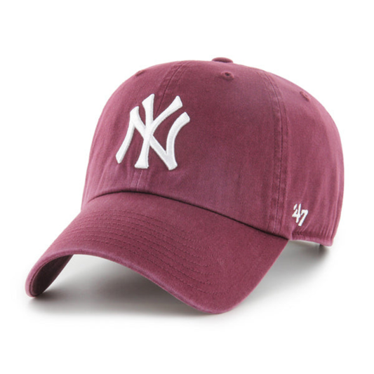 Gorra 47 Brand NY Yankees 47 Clean Up Granate