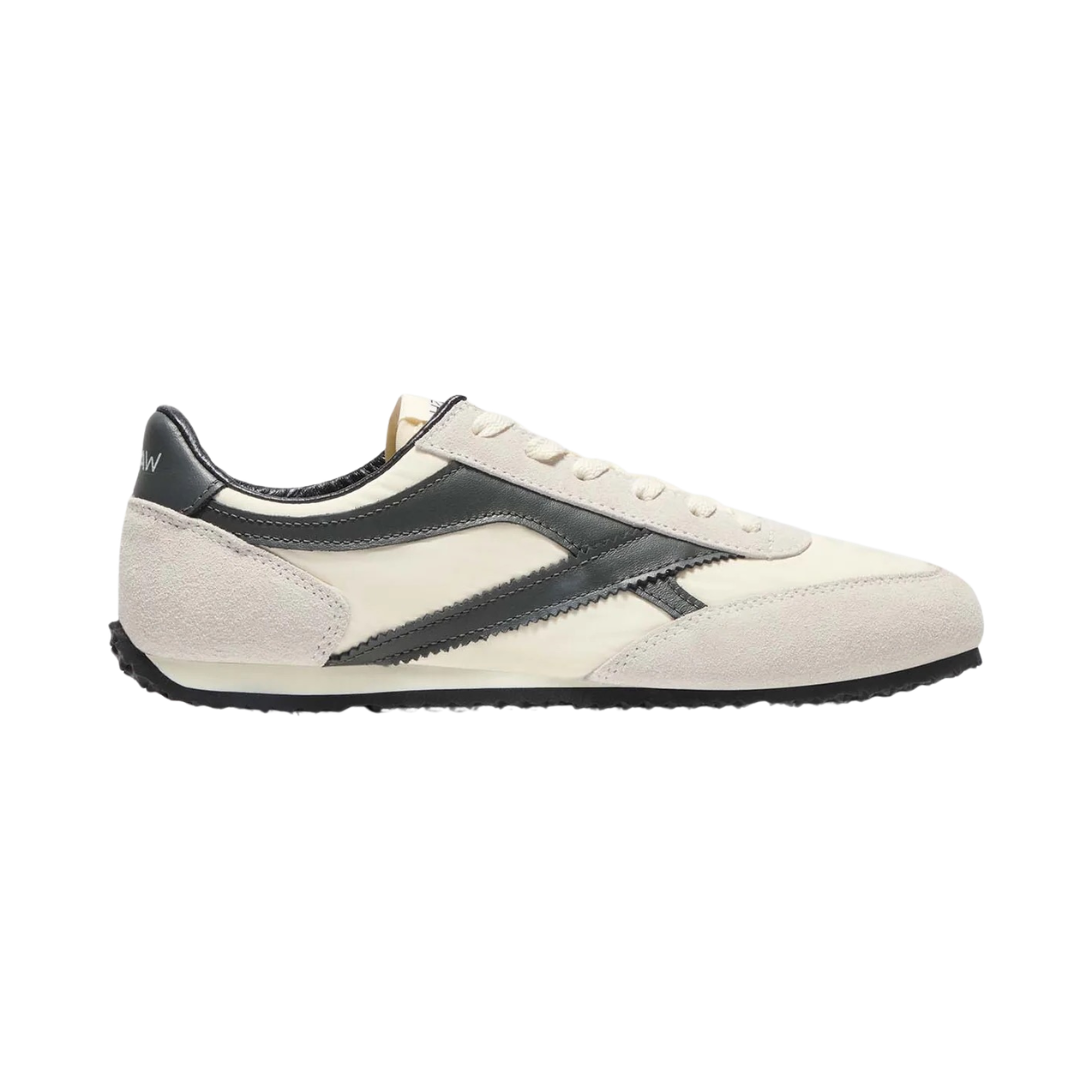 Walsh Gymmie Suede Sneaker in White/Black