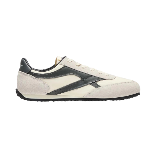 Walsh Gymmie Suede Sneaker in White/Black