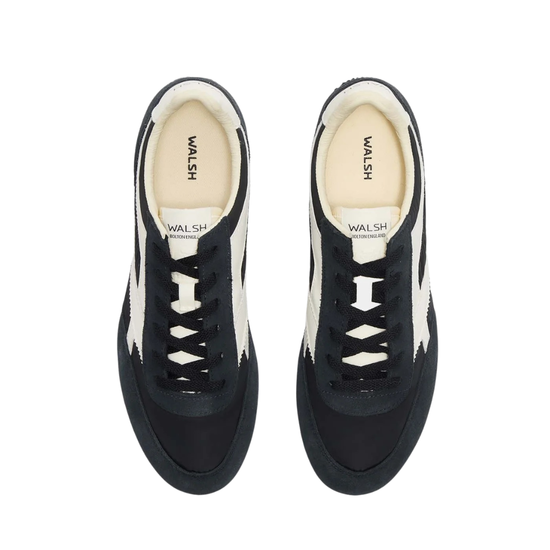 Walsh Gymmie Suede Sneaker in Black/White