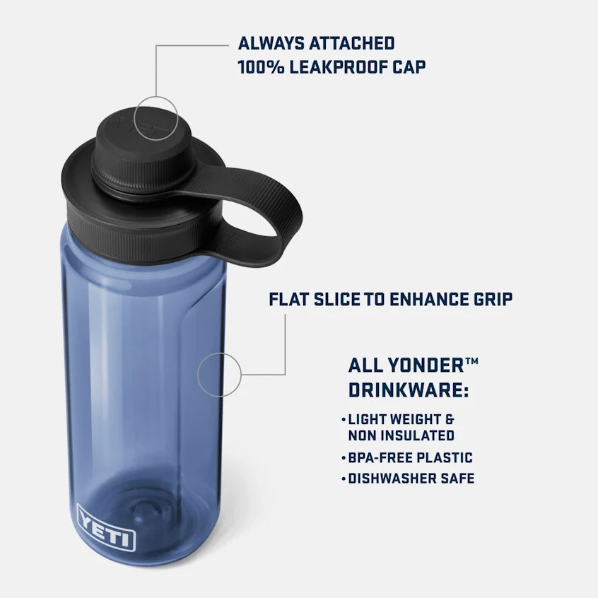 YETI Yonder 750ml Water Bottle in Navy