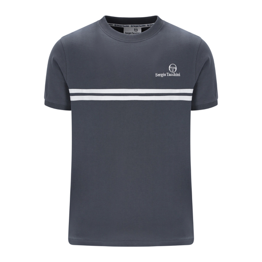 Sergio Tacchini New Supermac T-Shirt in Turbulence Grey