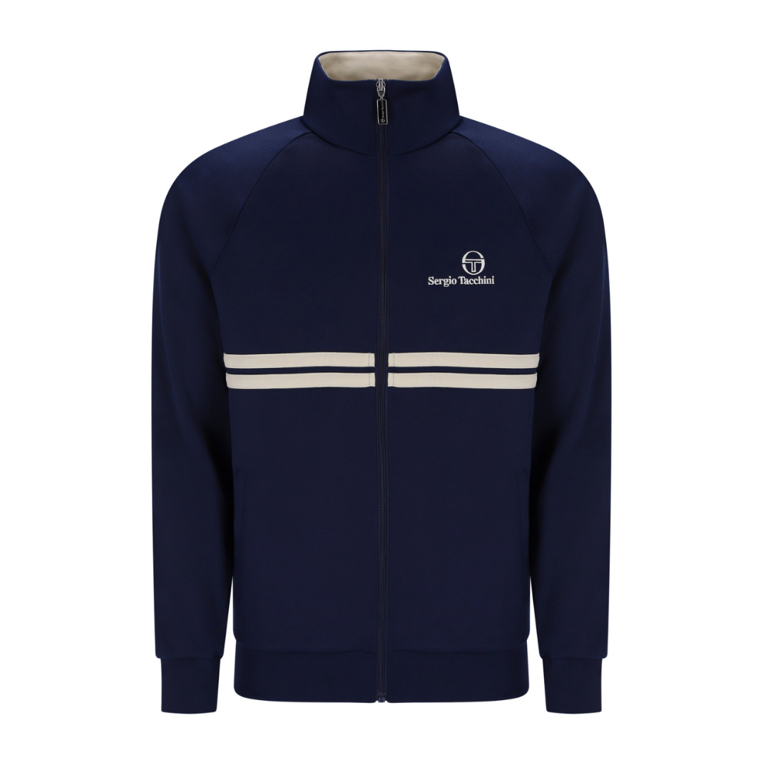 Sergio Tacchini New Dallas Track Top in Maritime Blue