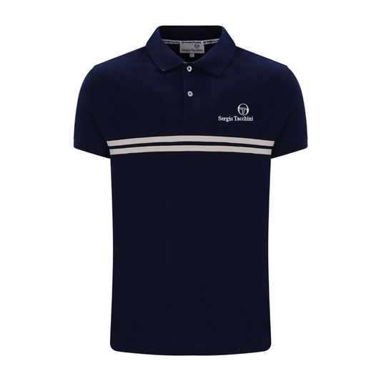 Sergio Tacchini New Supermac Polo in Maritime Blue