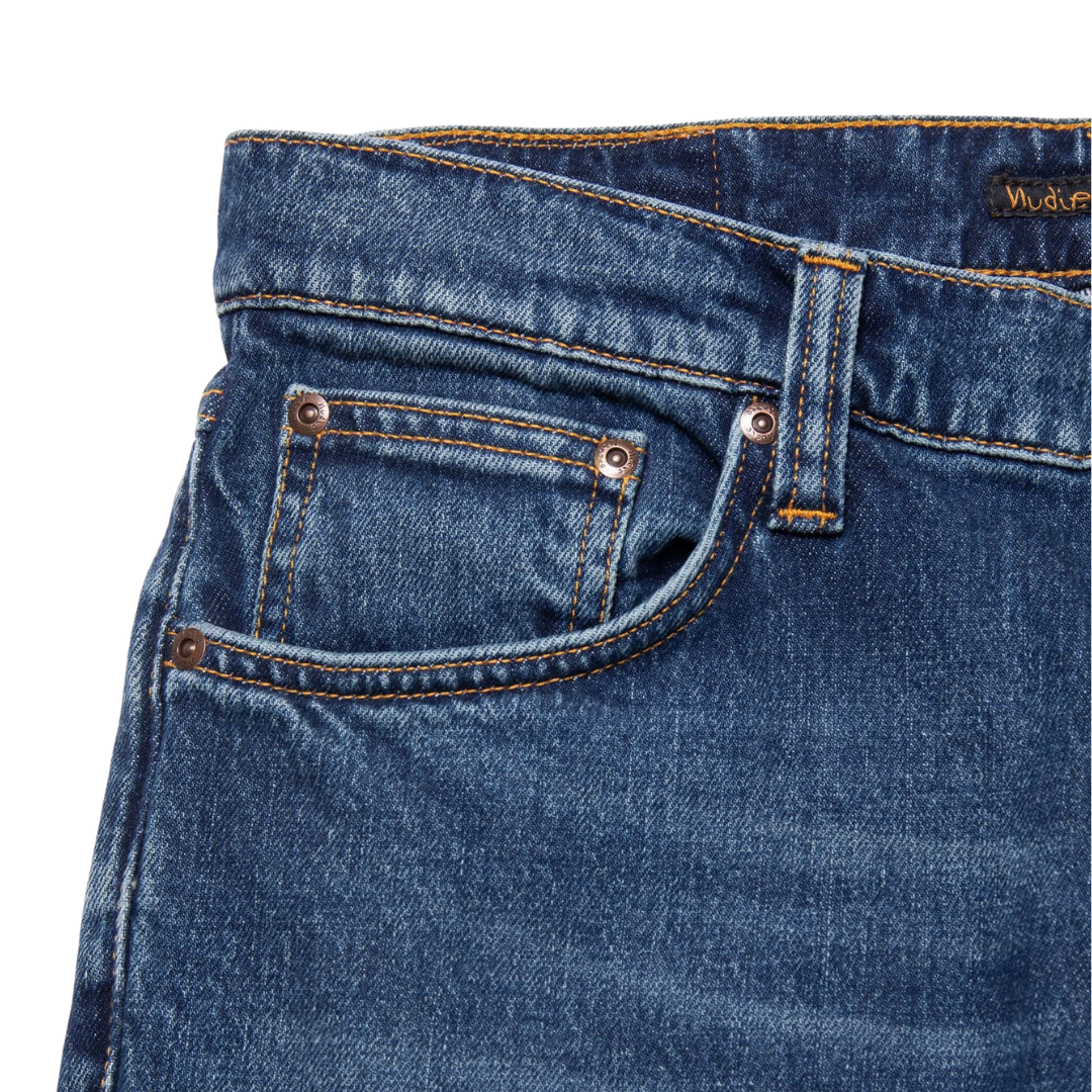 Nudie Jeans Solid Ollie in Wild Blue
