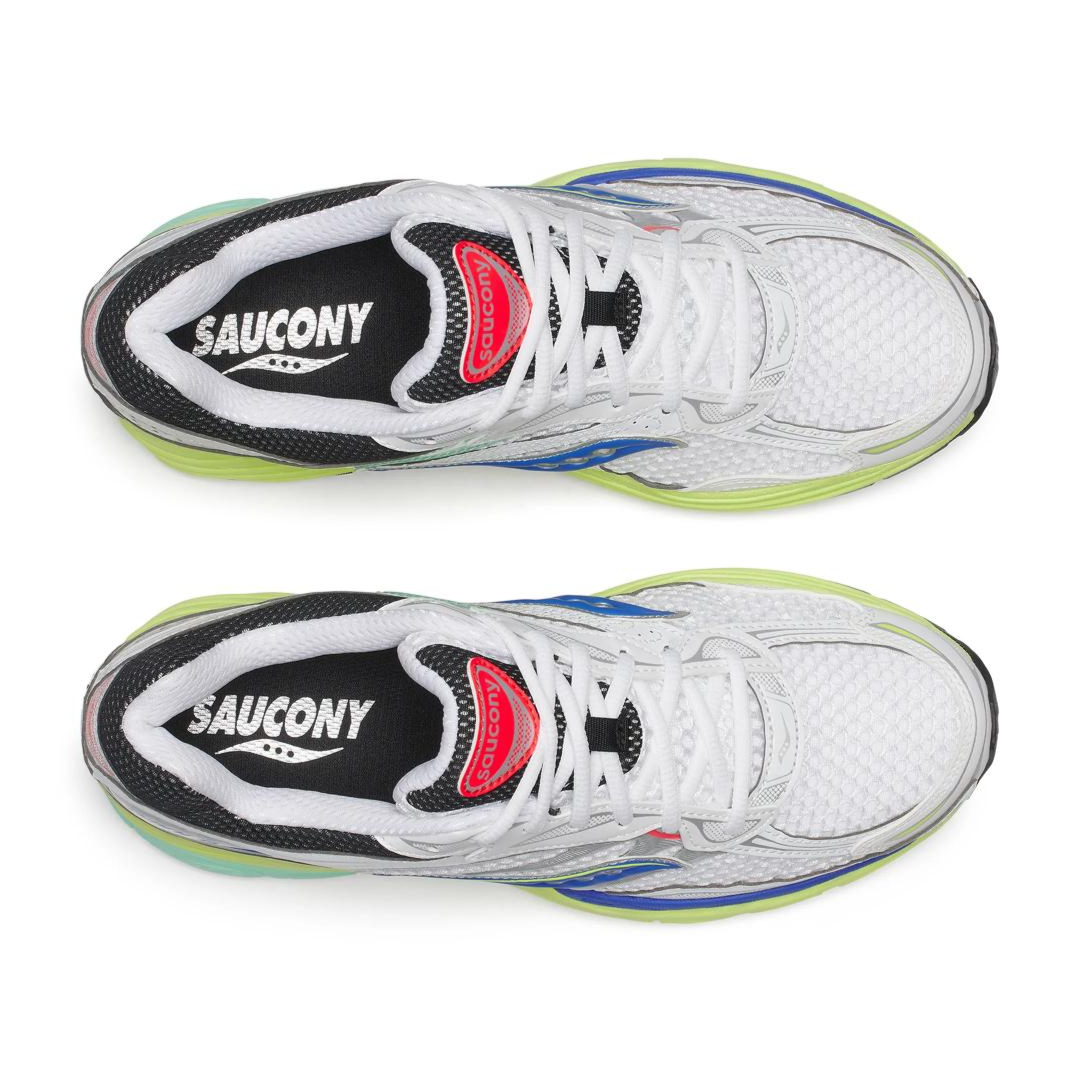 Saucony Progrid Omni 9 Sneaker in White/Tart