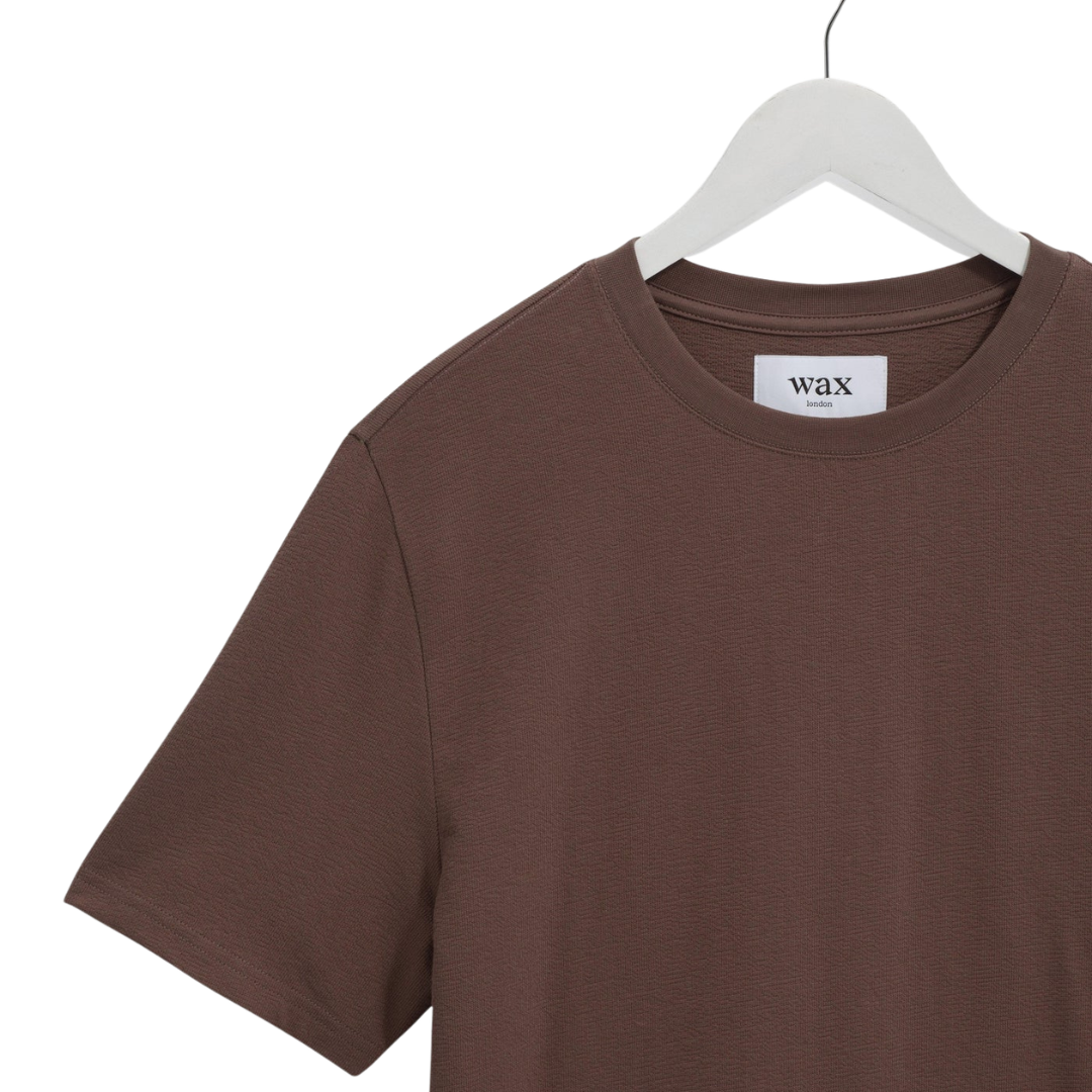 Wax London Dean T-shirt in Mid Brown