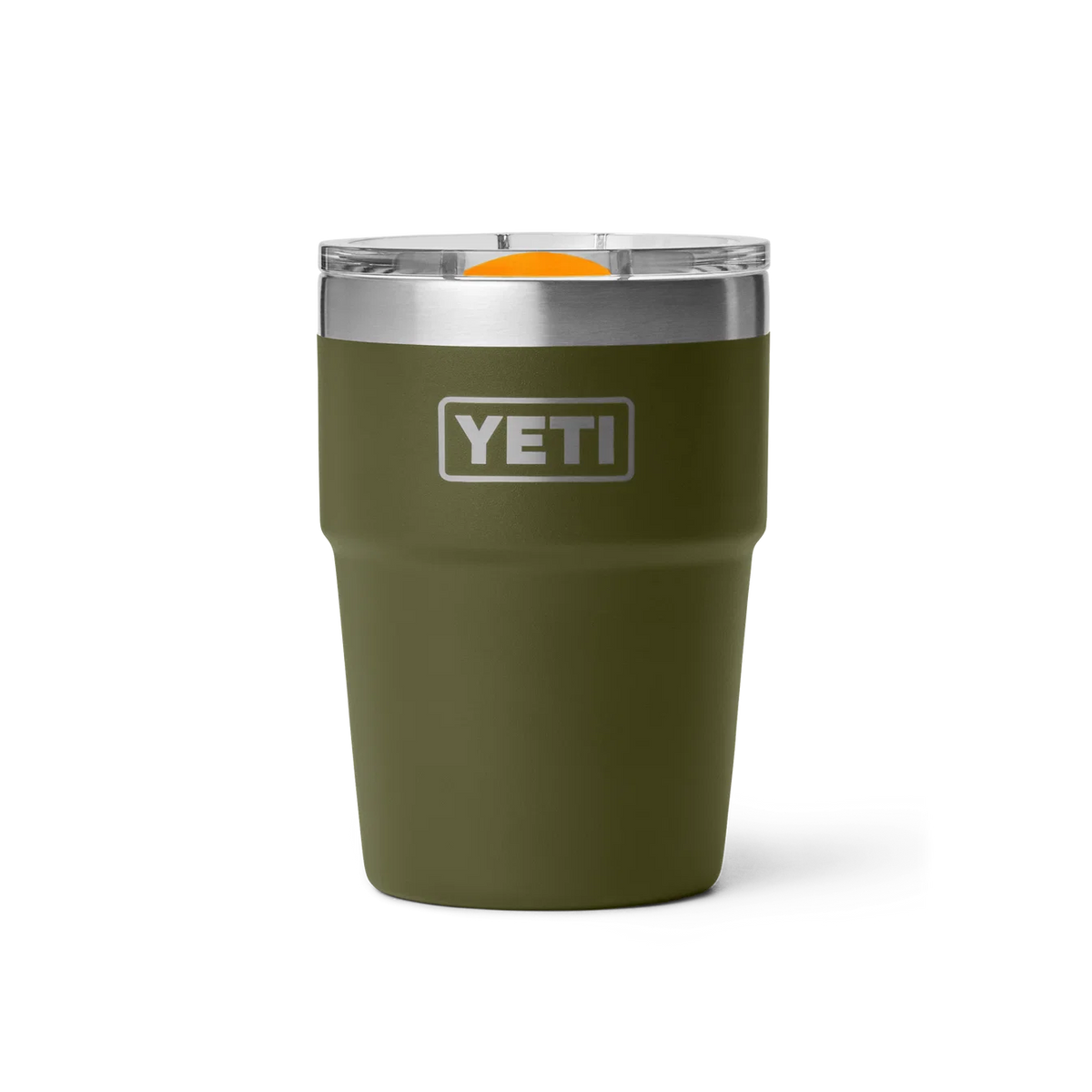 YETI Rambler 16oz Stackable Cup in Olive/King Crab