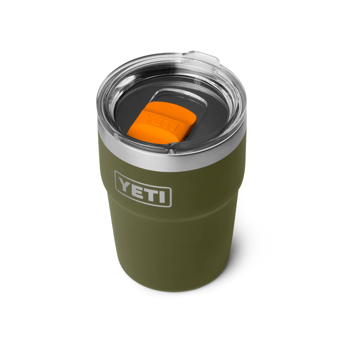 YETI Rambler 16oz Stackable Cup in Olive/King Crab