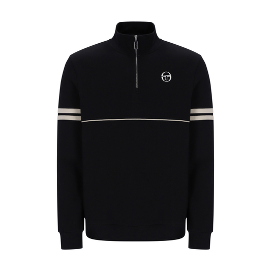 Sergio Tacchini Orion 1/4 Zip Sweatshirt in Black
