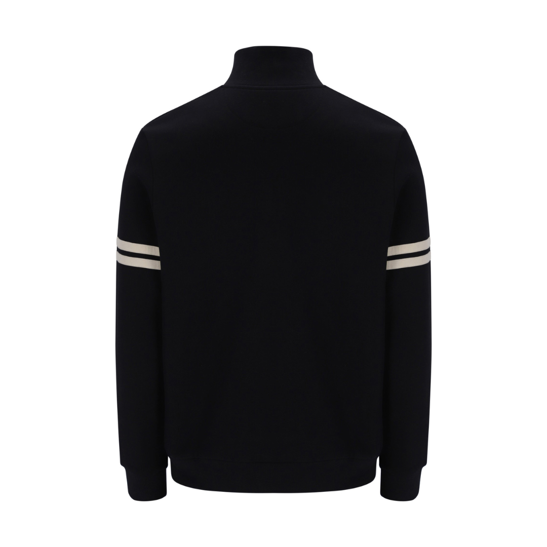 Sergio Tacchini Orion 1/4 Zip Sweatshirt in Black
