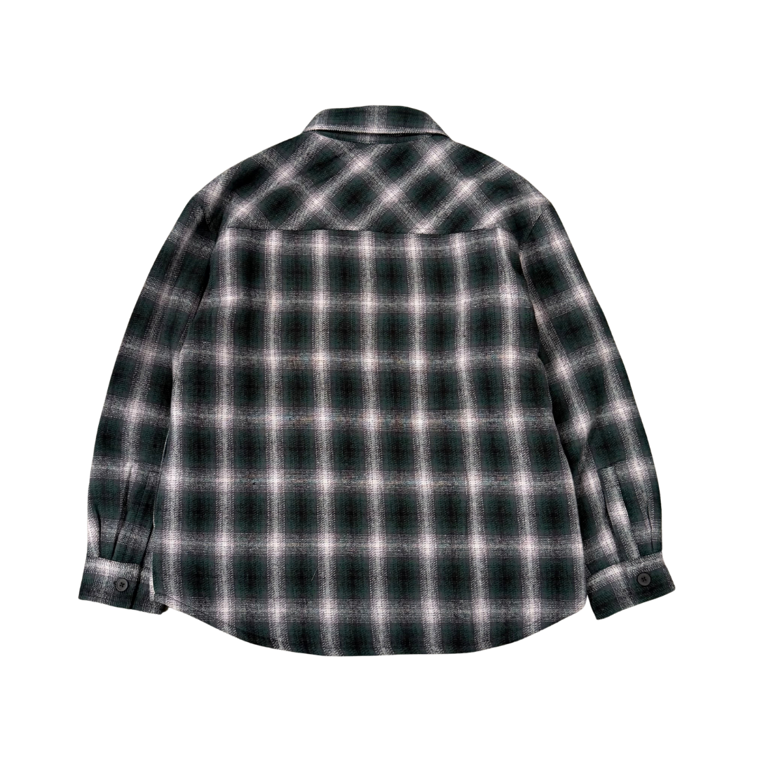 Stan Ray Quilted Plaid Overshirt in Green