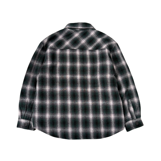 Stan Ray Quilted Plaid Overshirt in Green