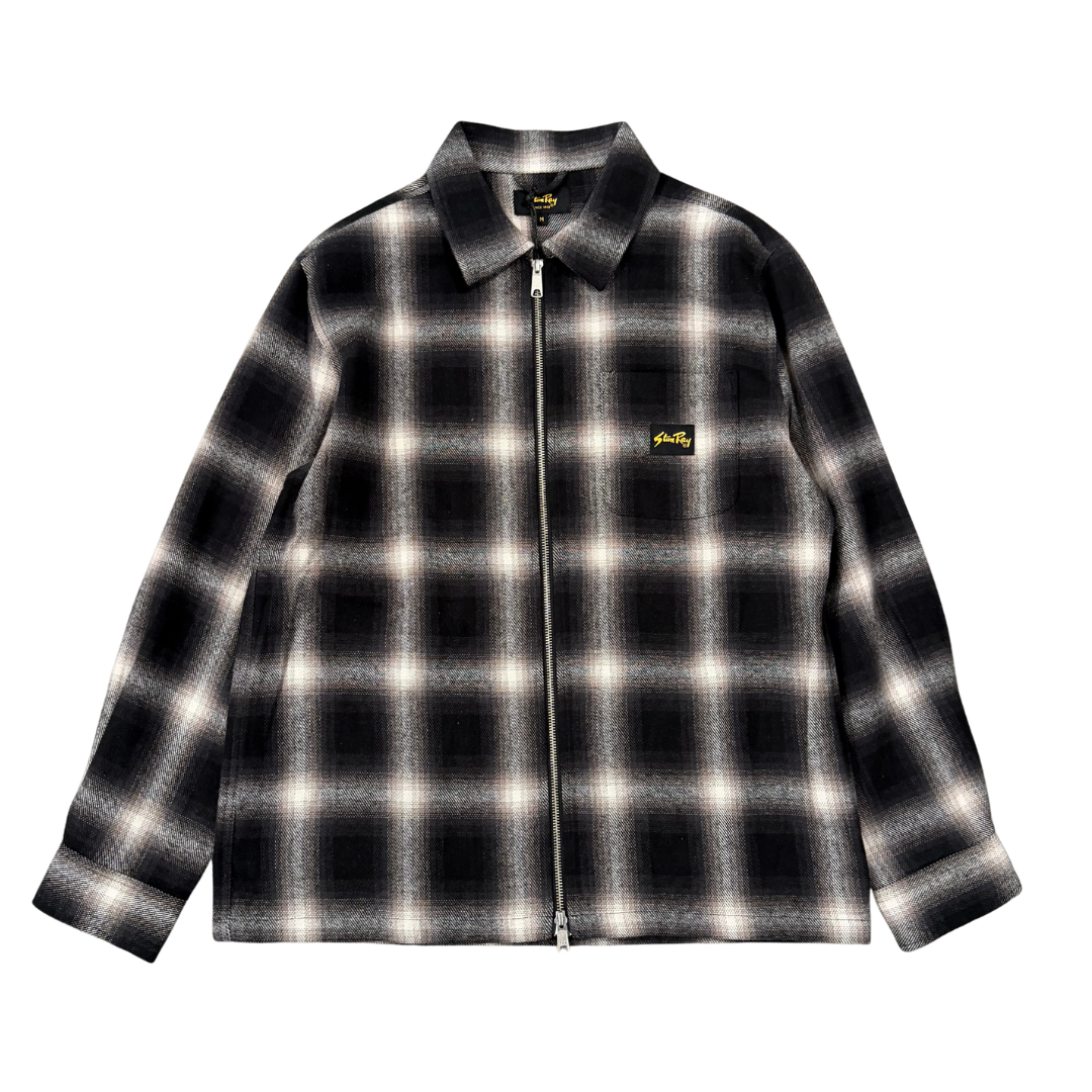 Stan Ray Zip Up Shirt in Black