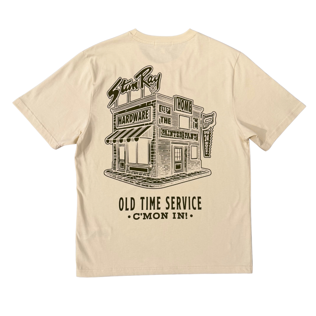 Stan Ray Old Time Service T-Shirt in Natural