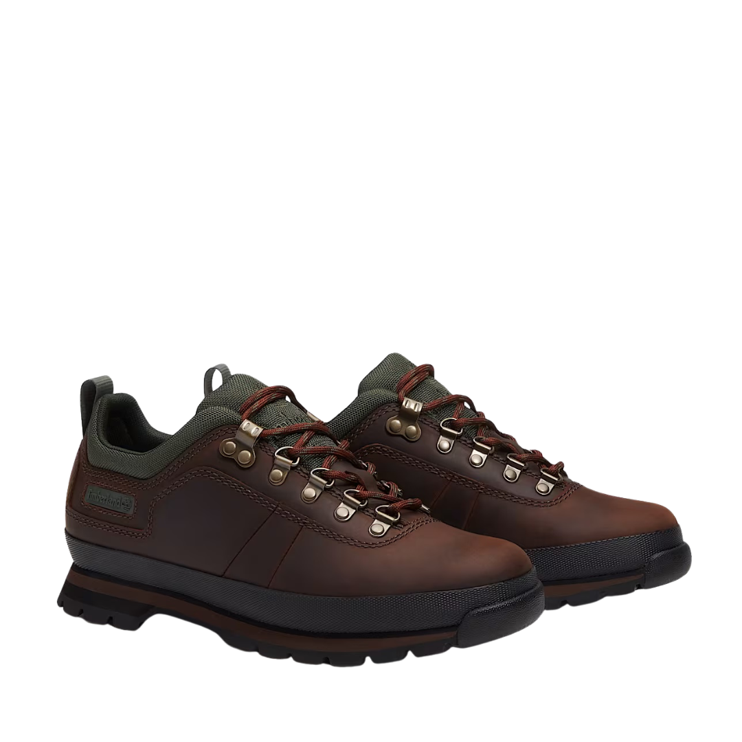 Timberland Euro Hiker Lace Up Shoe in Dark Brown