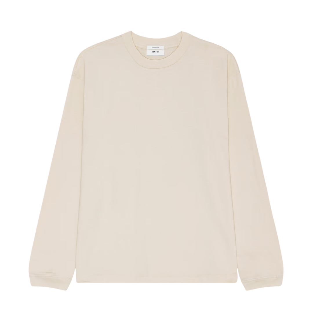 NN.07 Lionel LS T-Shirt in Ivory