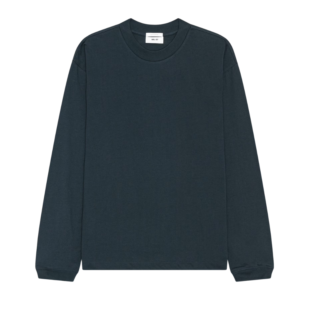 NN.07 Lionel LS T-Shirt in Navy