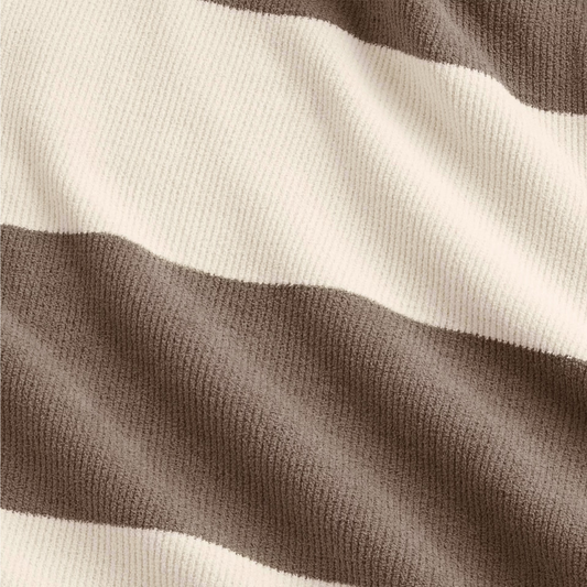 NN.07 Danny Knitwear in Ivory Stripe