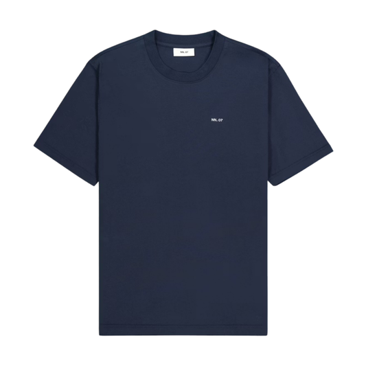 NN.07 Adam EMB 3209 T-Shirt in Navy