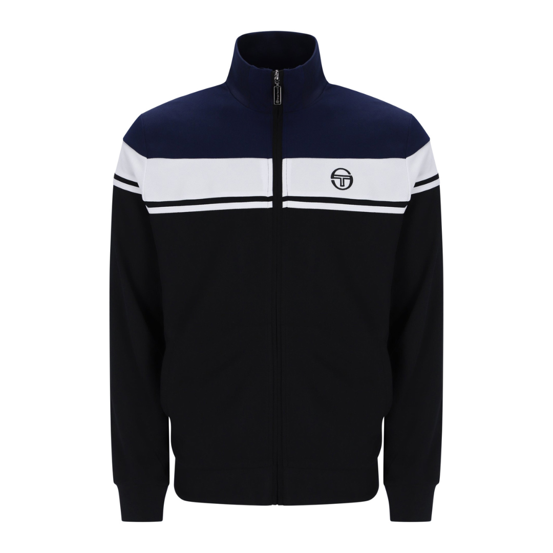 Sergio Tacchini Damarindo Track Top in Maritime Blue/White/Black