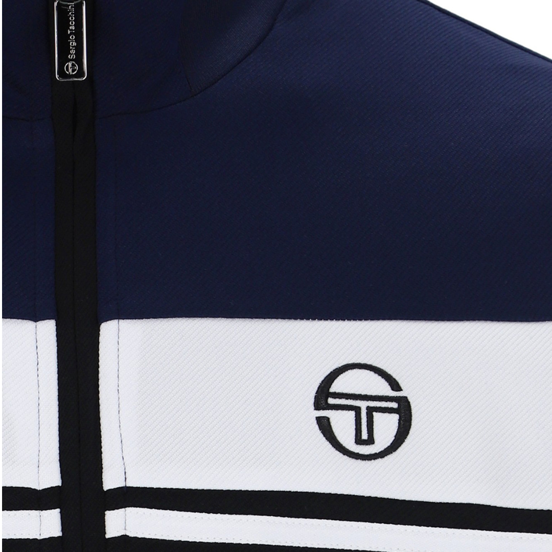 Sergio Tacchini Damarindo Track Top in Maritime Blue/White/Black