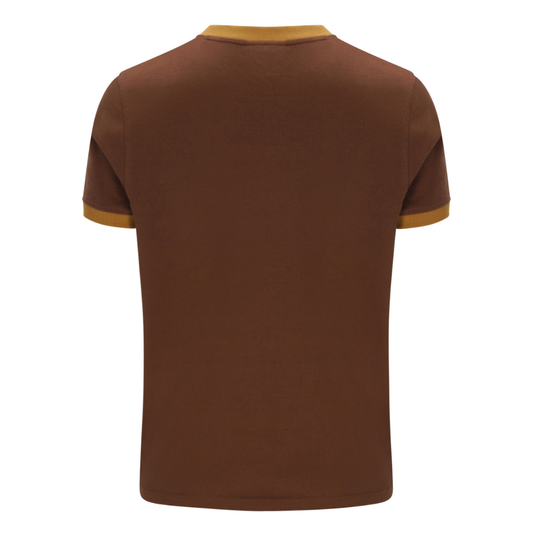 Sergio Tacchini Master T-Shirt in Potting Soil/Gardenia/Golden Brown