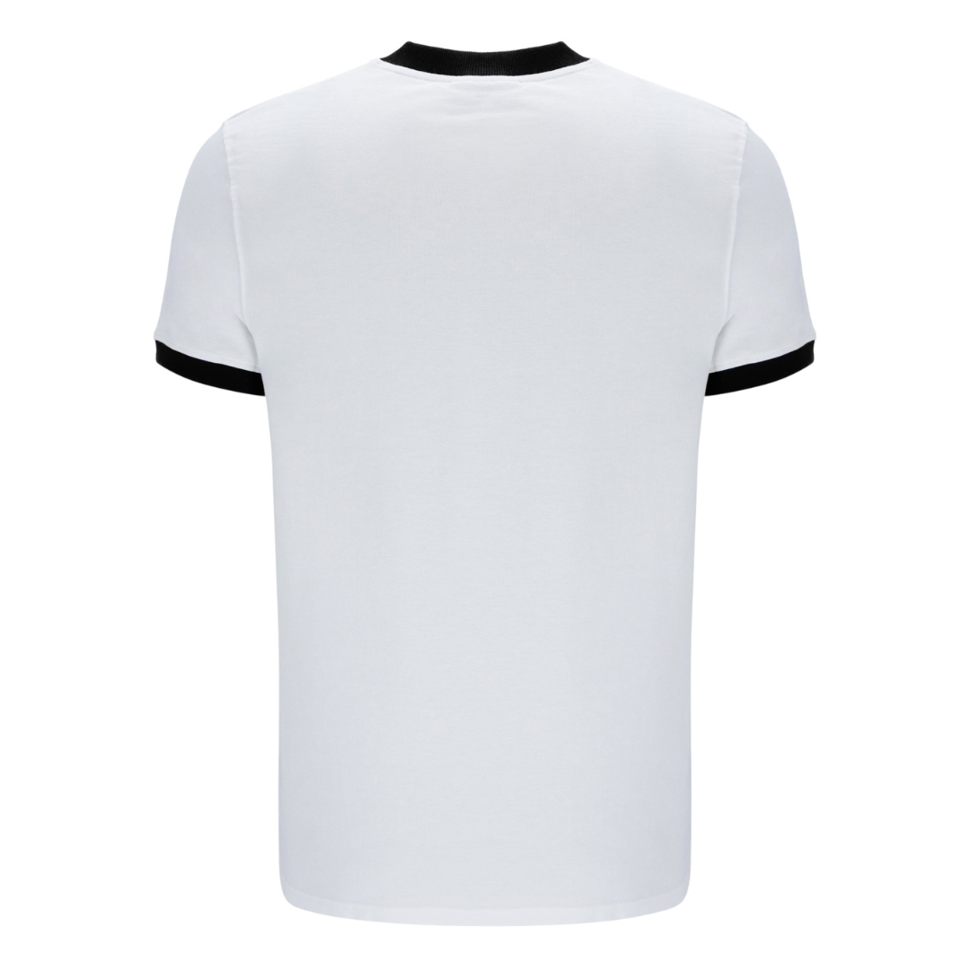 Sergio Tacchini Master T-Shirt in White/Maritime Blue/Black