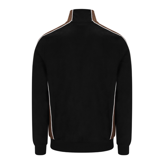 Sergio Tacchini Contrasto Track Top in Black