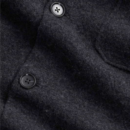 NN.07 Jonas Knitted Overshirt in Anthracite