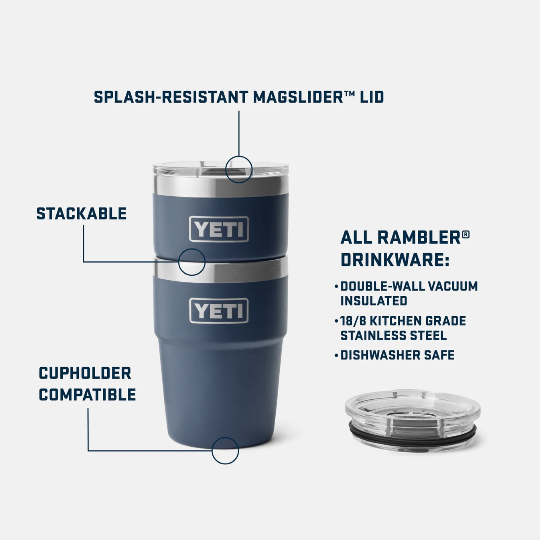 YETI Rambler 16oz Stackable Cup in Navy