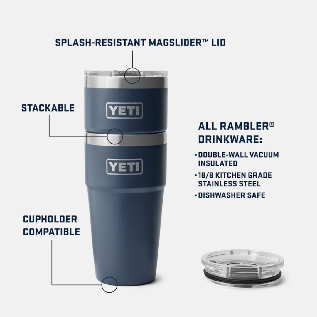 YETI Rambler 20oz Stackable Cup in King Crab
