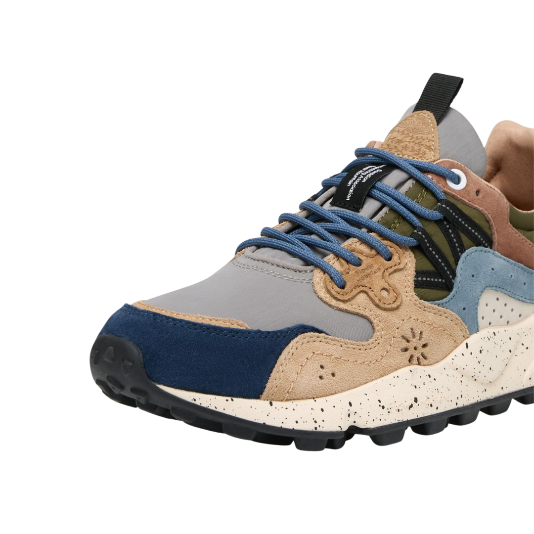 Flower Mountain Yamano 3 Sneakers in Grey & Brown