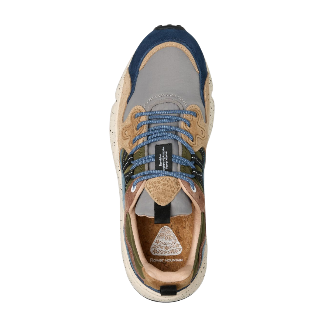 Flower Mountain Yamano 3 Sneakers in Grey & Brown