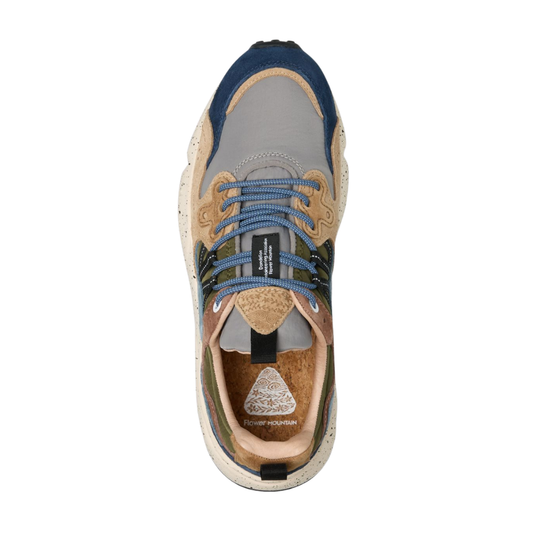 Flower Mountain Yamano 3 Sneakers in Grey & Brown