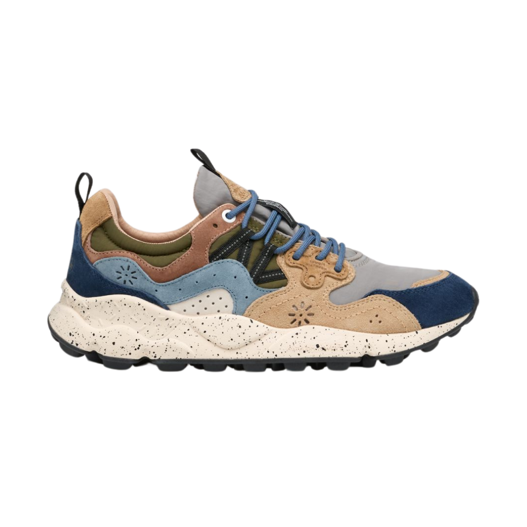 Flower Mountain Yamano 3 Sneakers in Grey & Brown