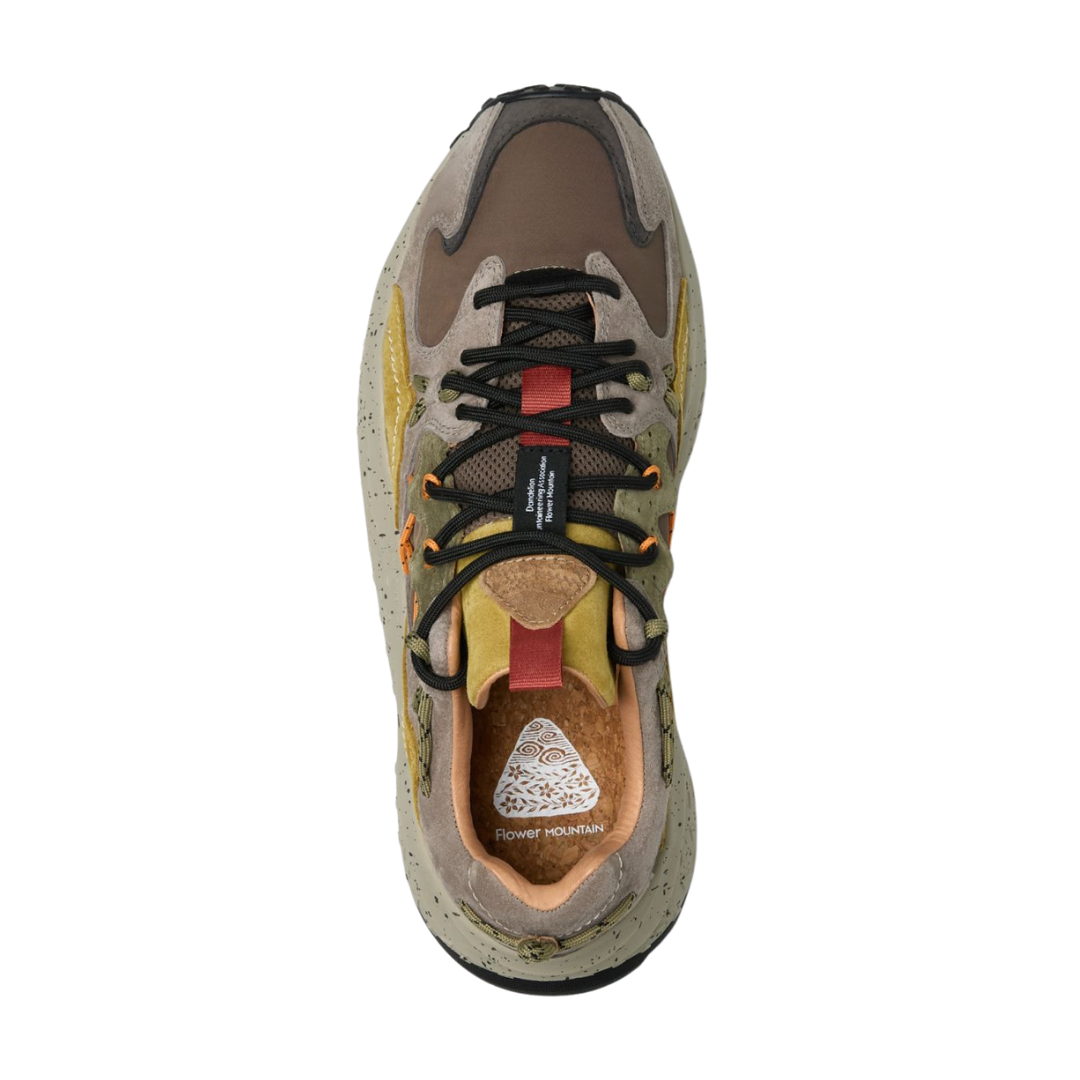 Flower Mountain Yamabushi Sneakers in Mud & Dark Brown