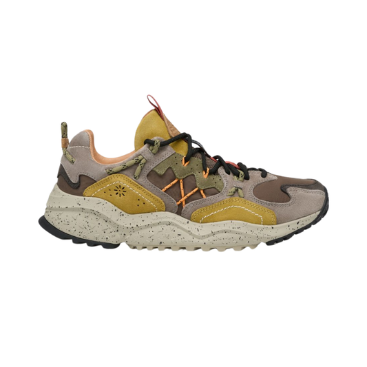 Flower Mountain Yamabushi Sneakers in Mud & Dark Brown