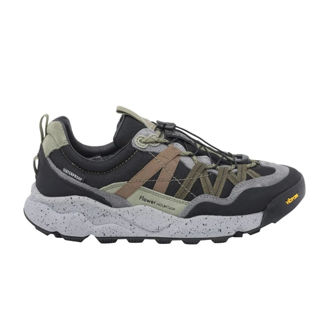 Flower Mountain Iwano 2 Sneakers in Black & Green