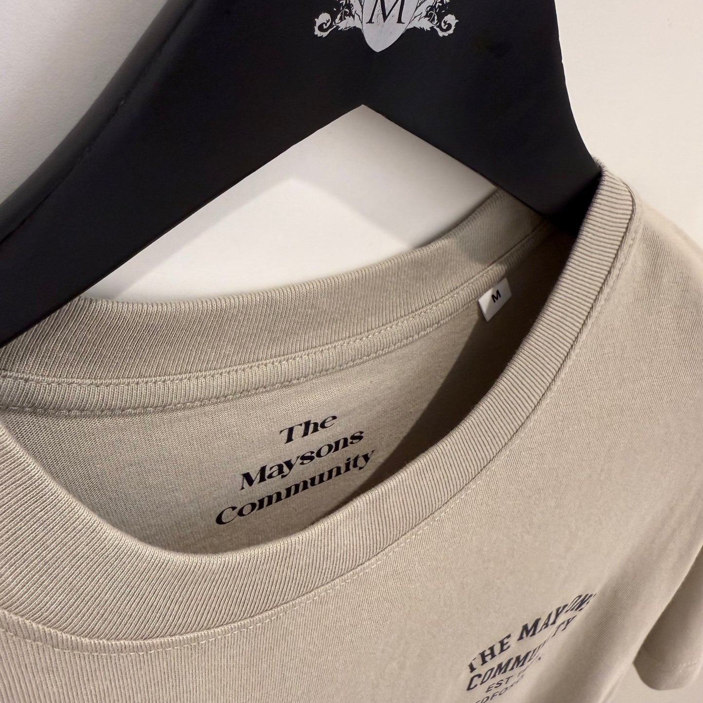 The Maysons Community Stamp Logo T-Shirt in Stone